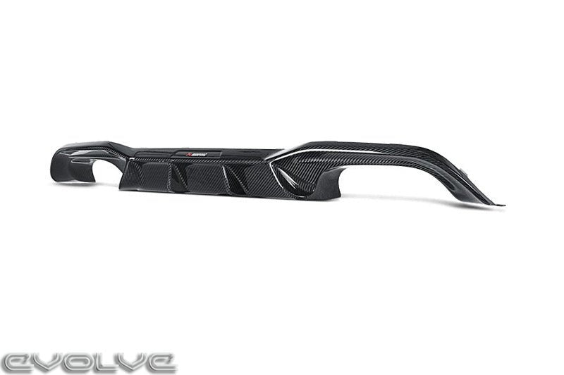 Akrapovic Gloss Carbon Fibre Rear Diffuser - BMW 2 Series F87 M2 | M2 Competition - Evolve Automotive